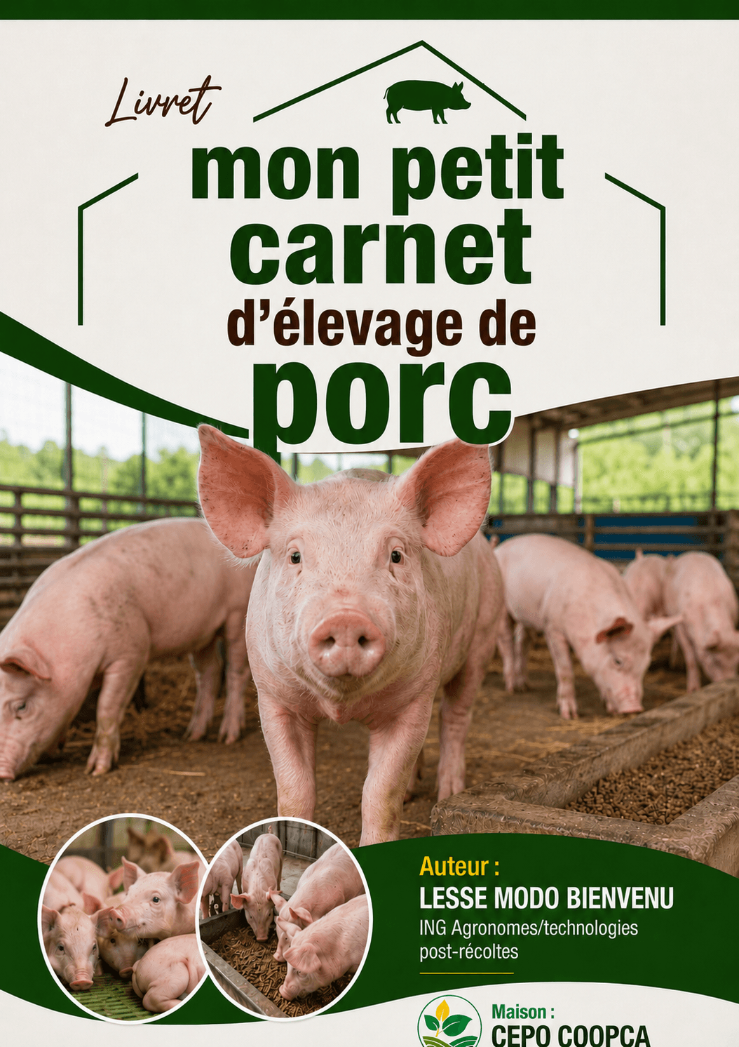 Couverture de Livret mon petit carnet d'élevage de porc 